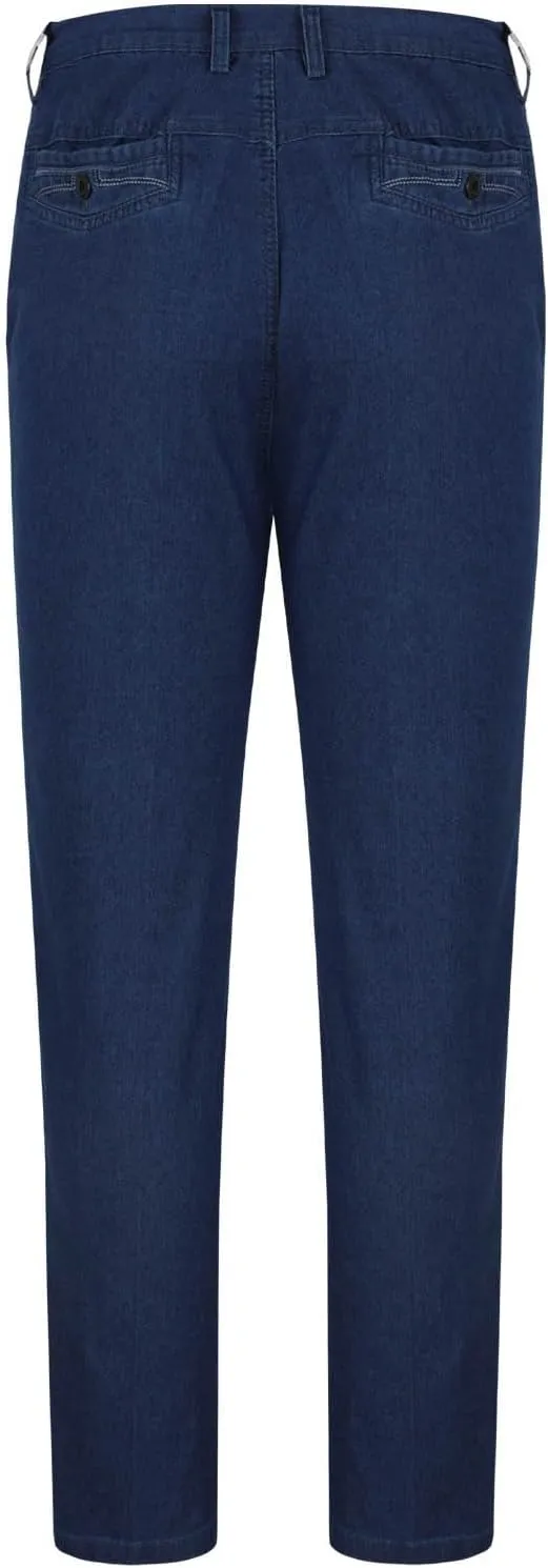 Men's Slim Fit Stretch Jeans Vintage Classic Denim Dress Pants Men Casual Work Jeans Pants Straight Leg Loose Fit
