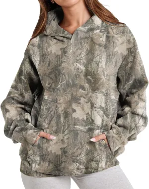 Oversized Leopard Print Hoodie for Women Men Long Sleeve Hooded Sweatshirts Cute Pullover with Pocket