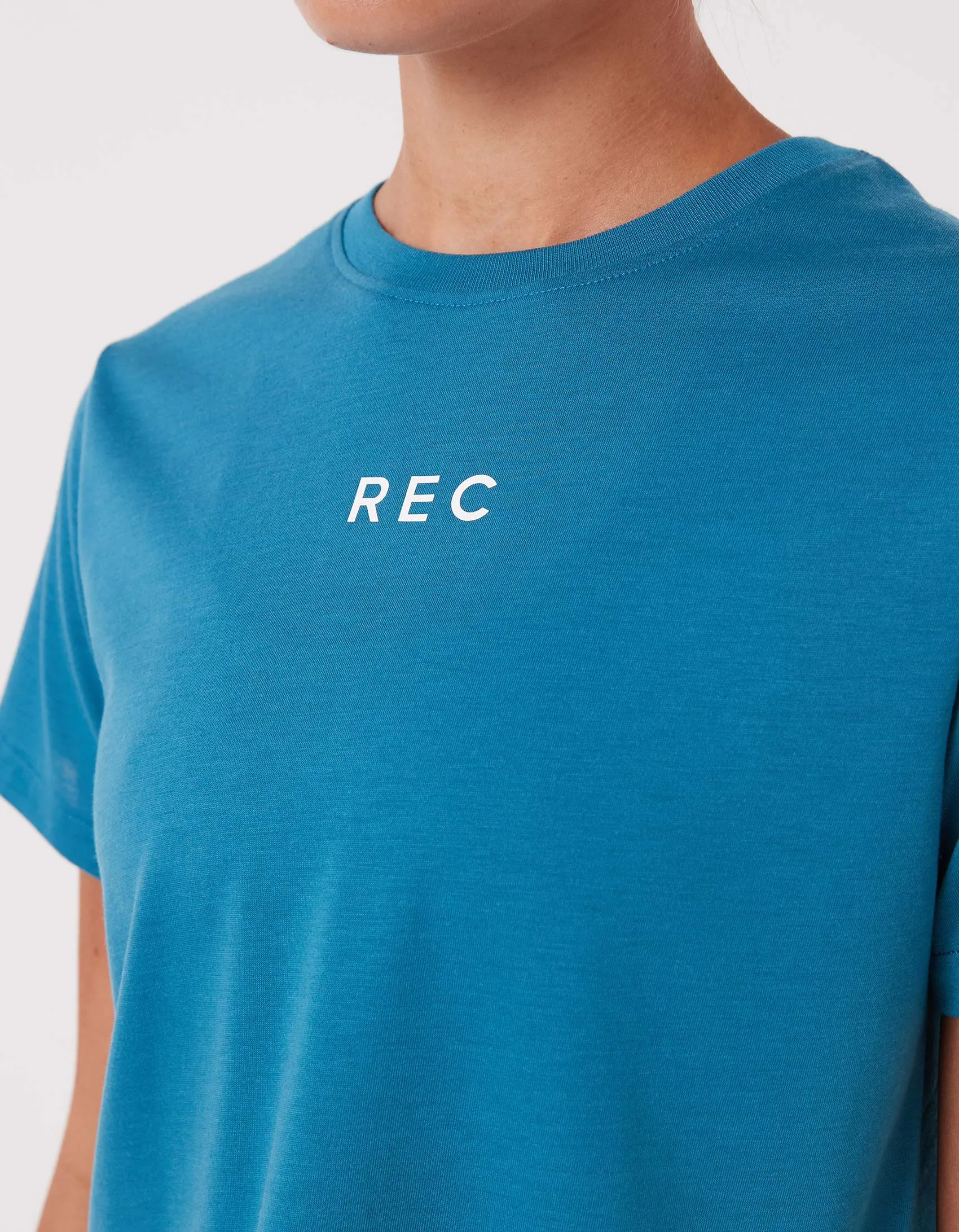 Oxy DBL Crop Tee Dk Aqua