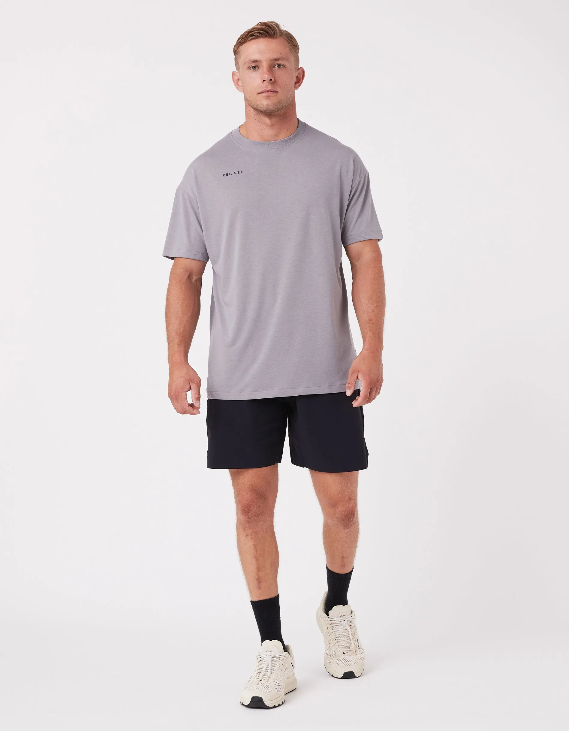 Oxy Mass Tee Chalk Grey