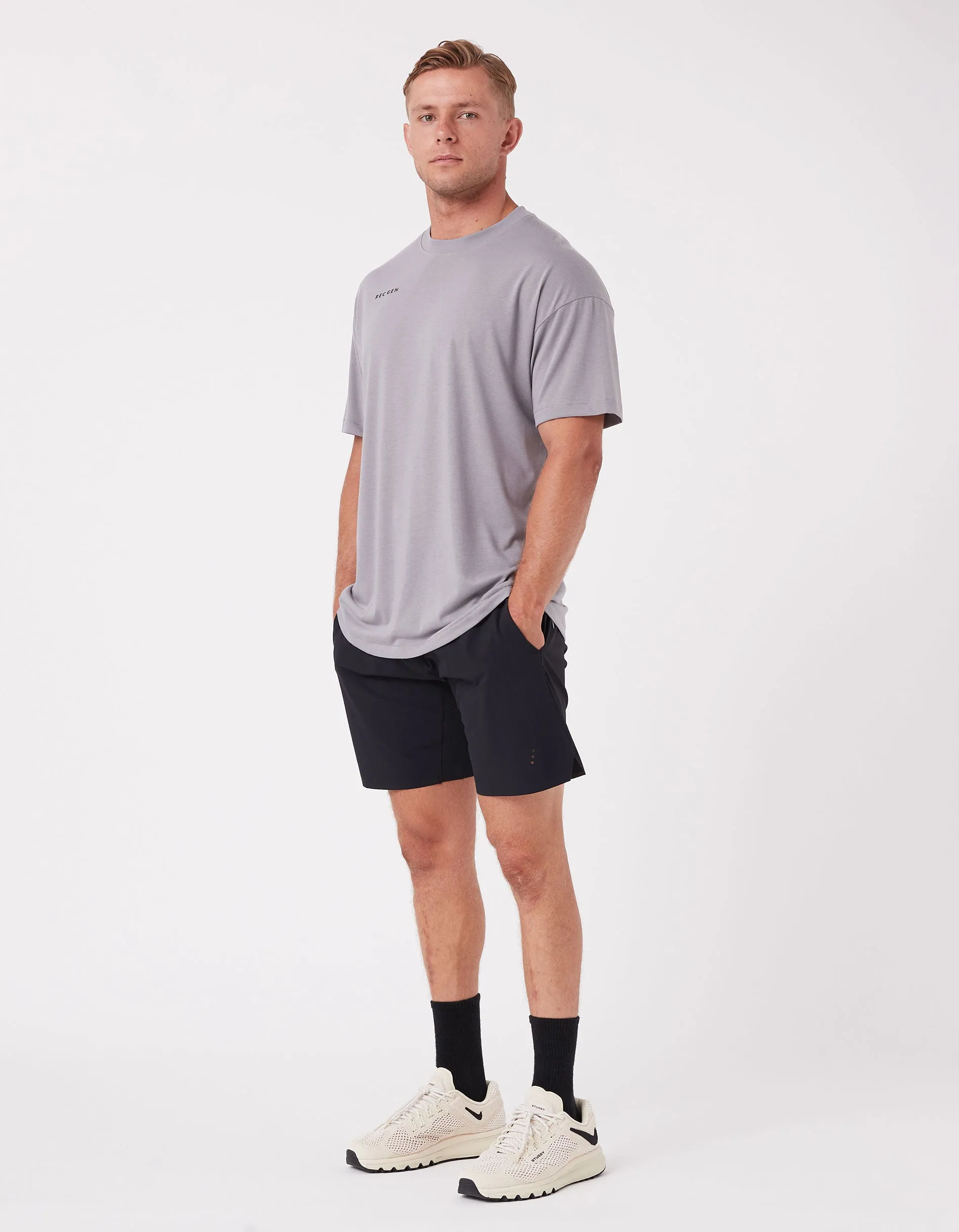 Oxy Mass Tee Chalk Grey