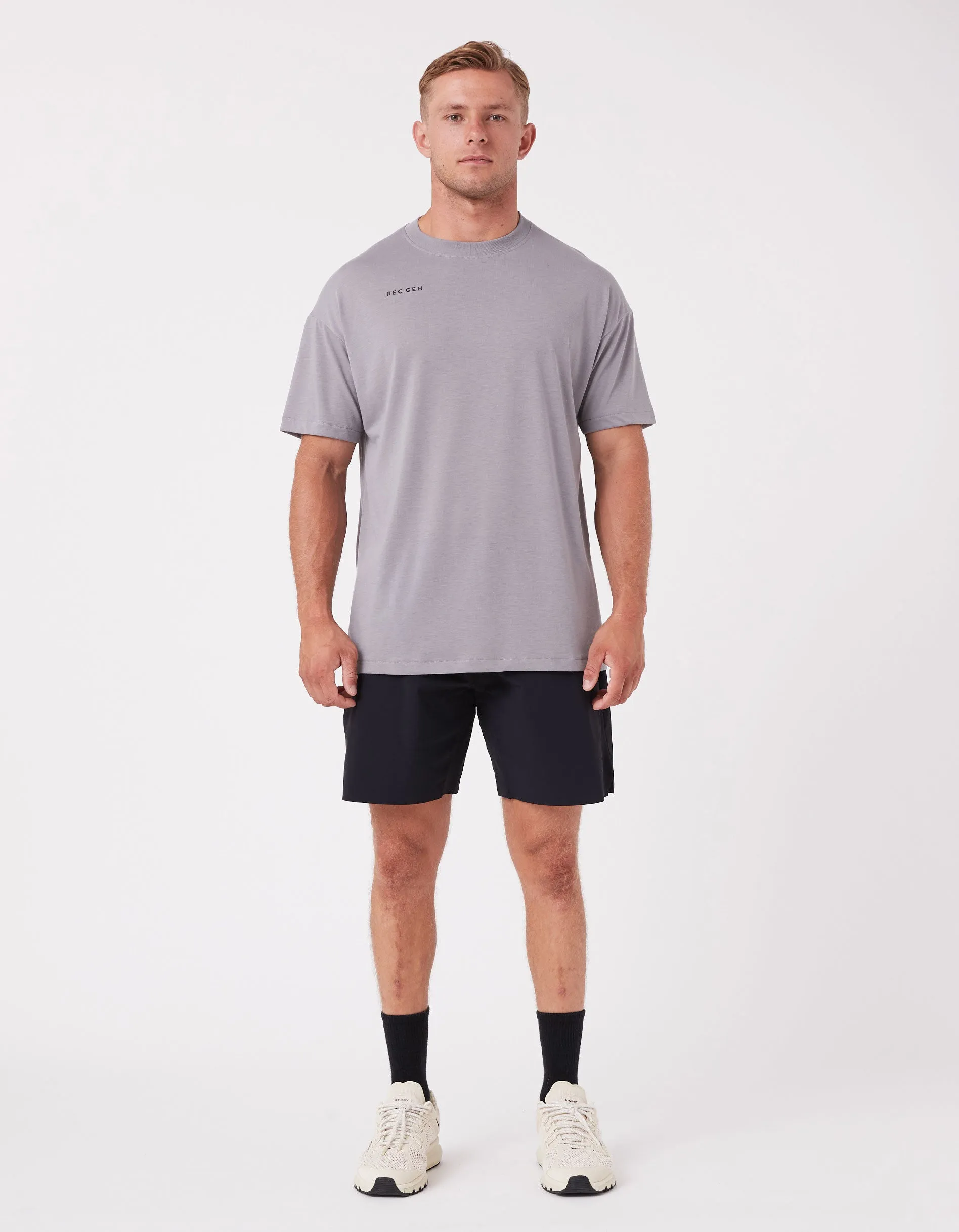 Oxy Mass Tee Chalk Grey
