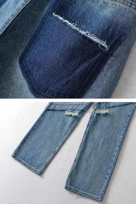 PA140 Ripped Cutout Denim Jeans