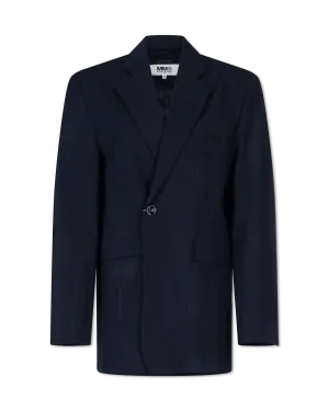 Pinstripe Oversized Blazer