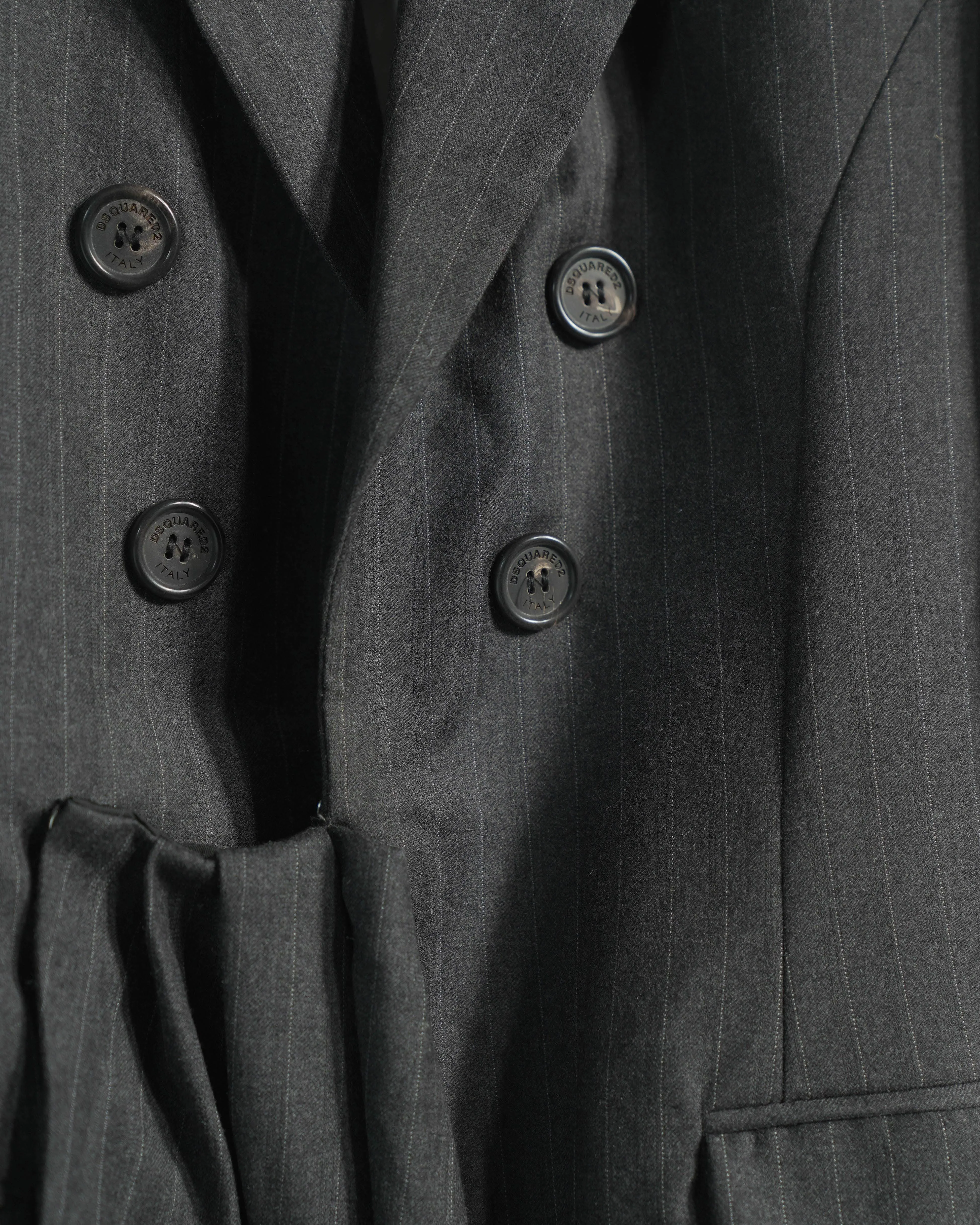 Pinstriped Blazer Dress