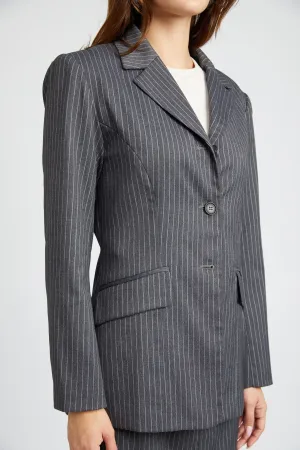Pinstriped Blazer