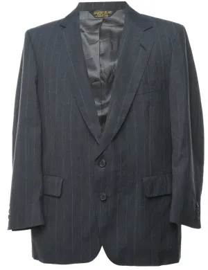 Pinstriped Dark Grey Blazer - XL