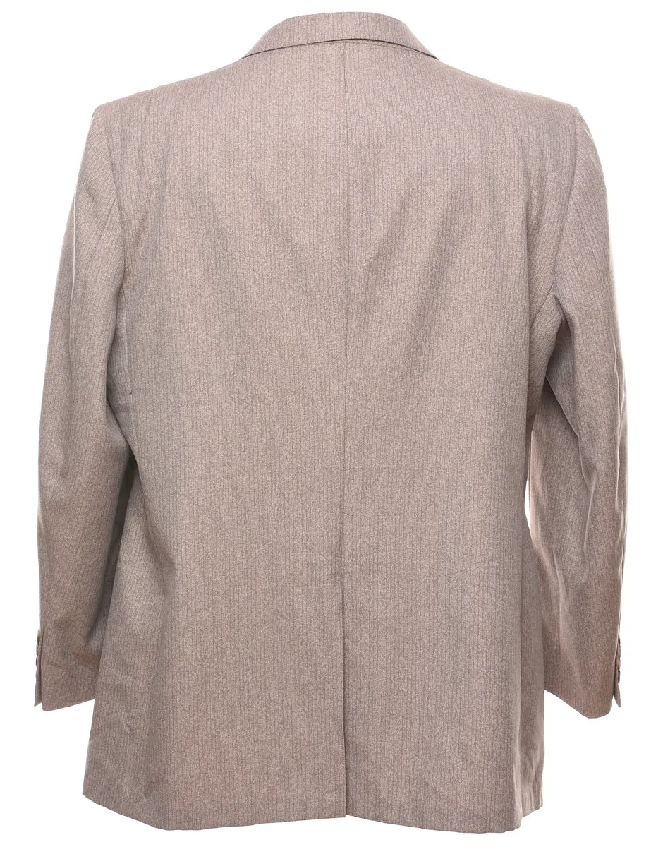 Pinstriped Light Brown Blazer - XL