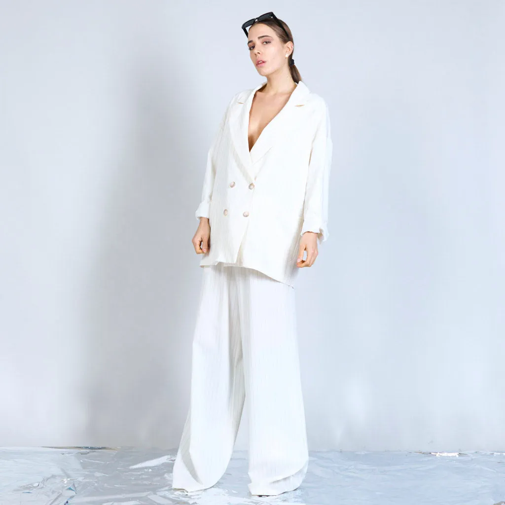 Pinstriped oversized blazer wholesale
