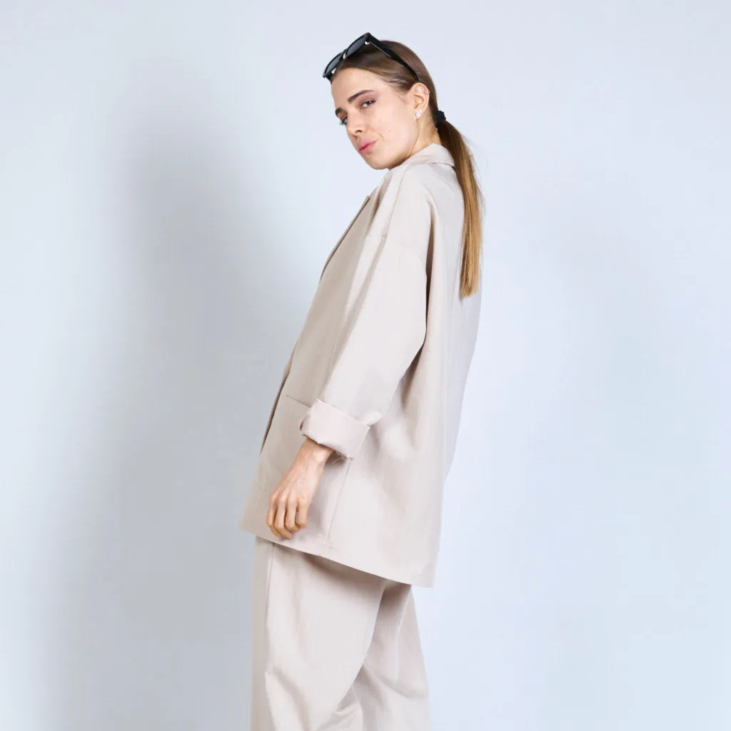 Pinstriped oversized blazer wholesale