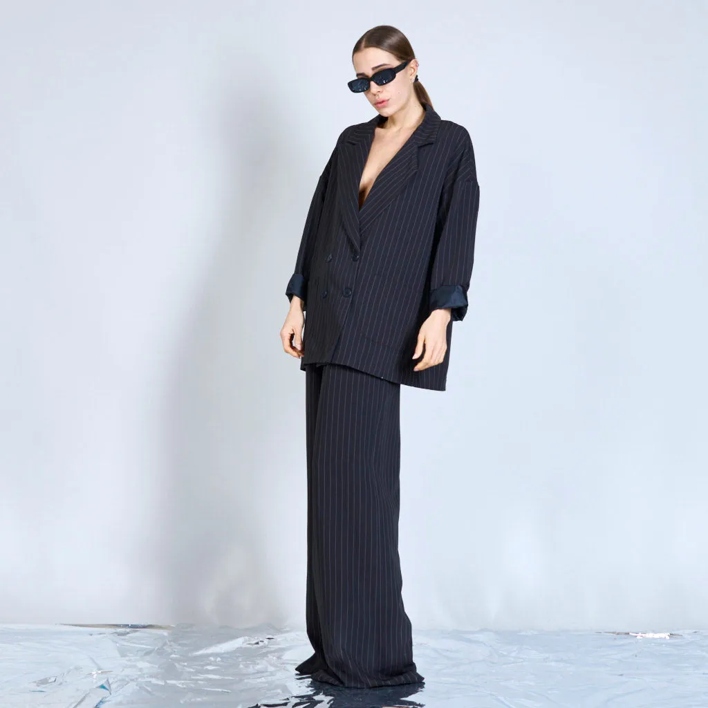 Pinstriped oversized blazer wholesale