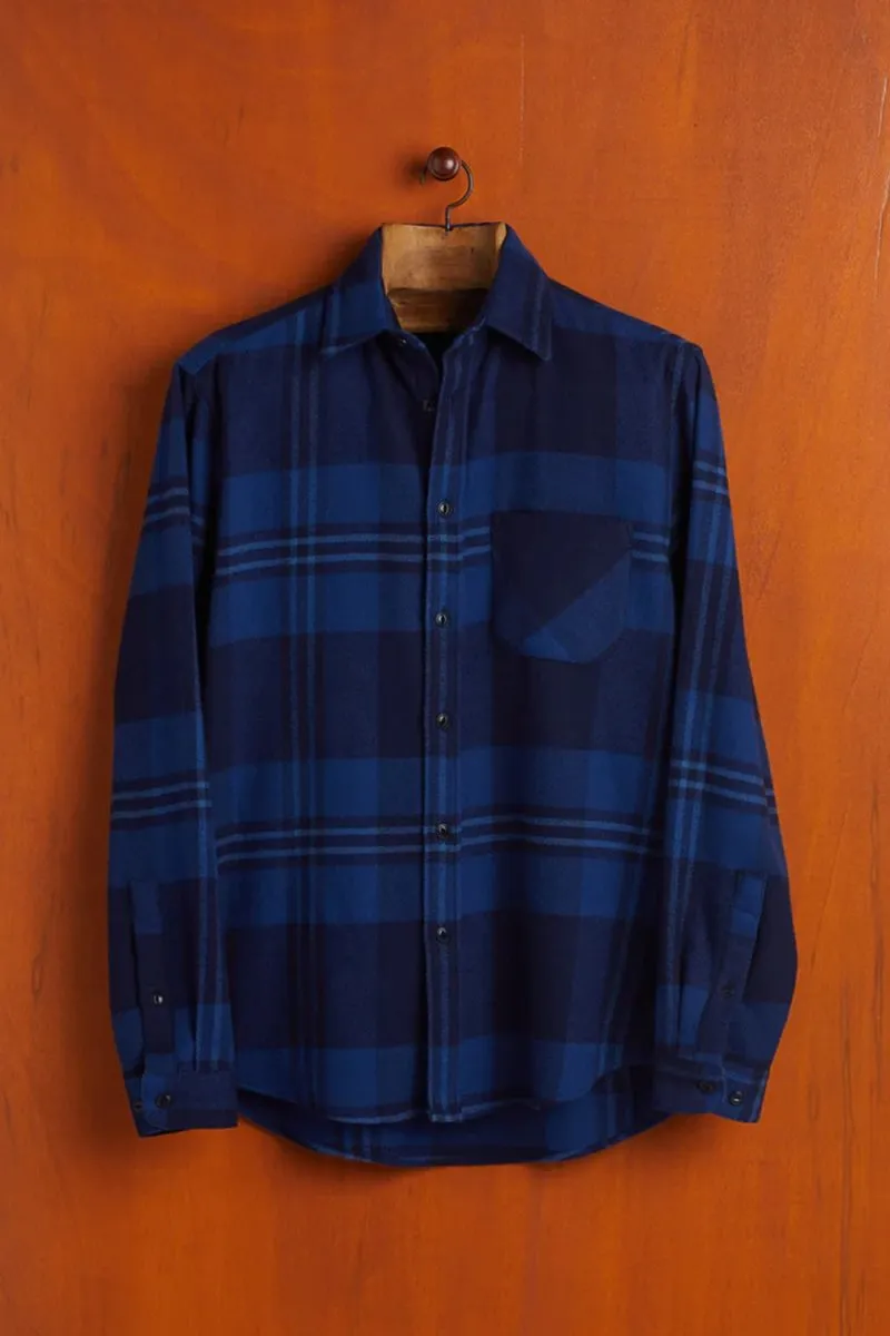 Portuguese Flannel ARQUIVE 82 ESP Shirt (Blue)