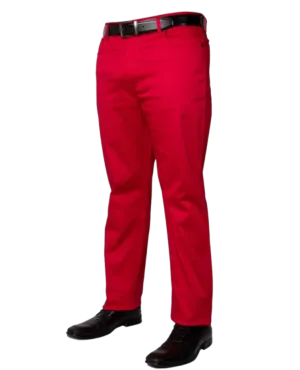 Red Men's Jeans Classic Fit Stretch Material By Prestige
