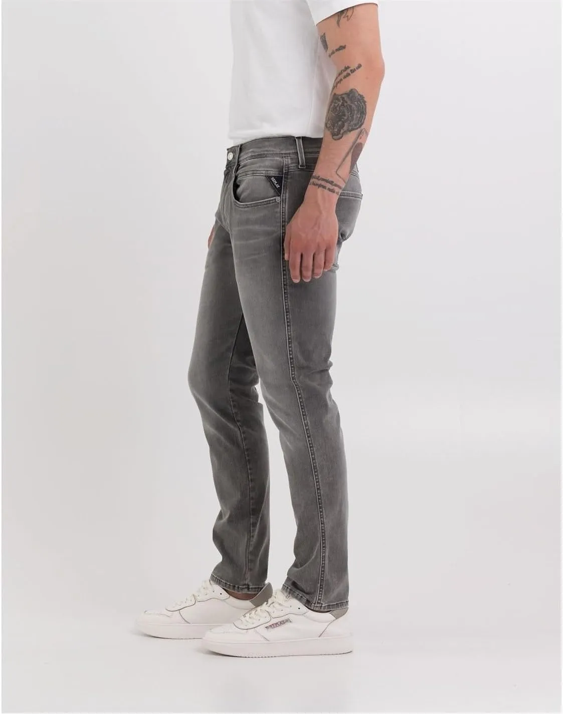 Replay Men's Anbass Slim-Fit Hyperflex Jeans with Stretch