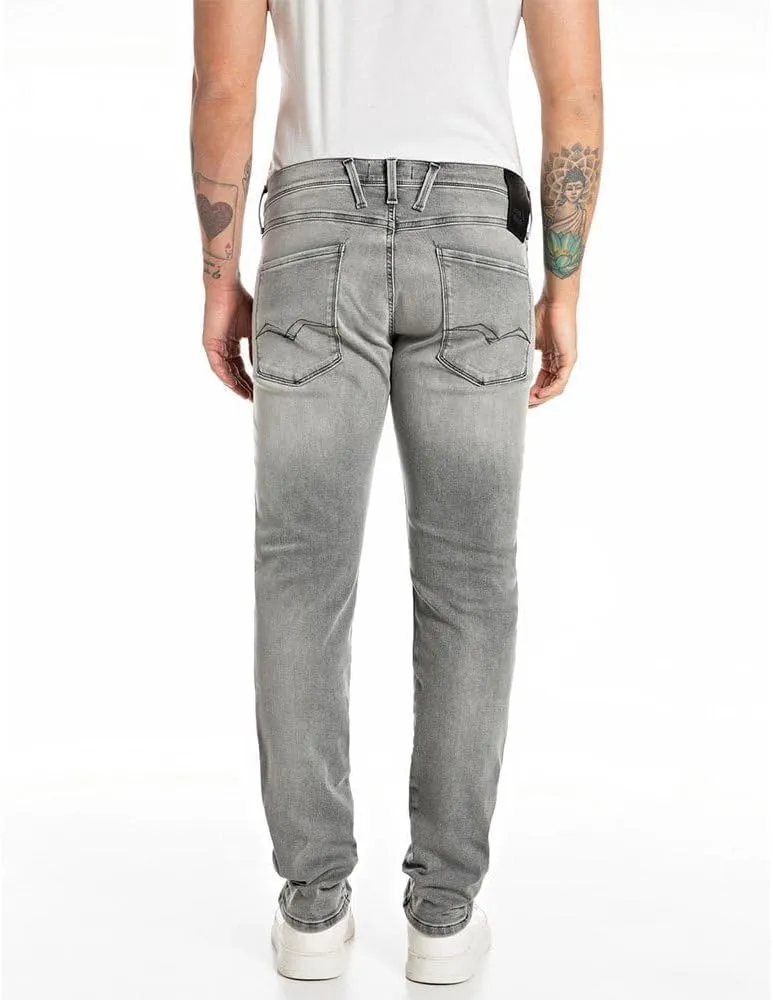 Replay Men's Anbass Slim-Fit Hyperflex Jeans with Stretch