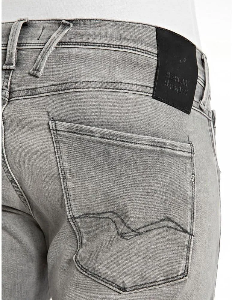 Replay Men's Anbass Slim-Fit Hyperflex Jeans with Stretch