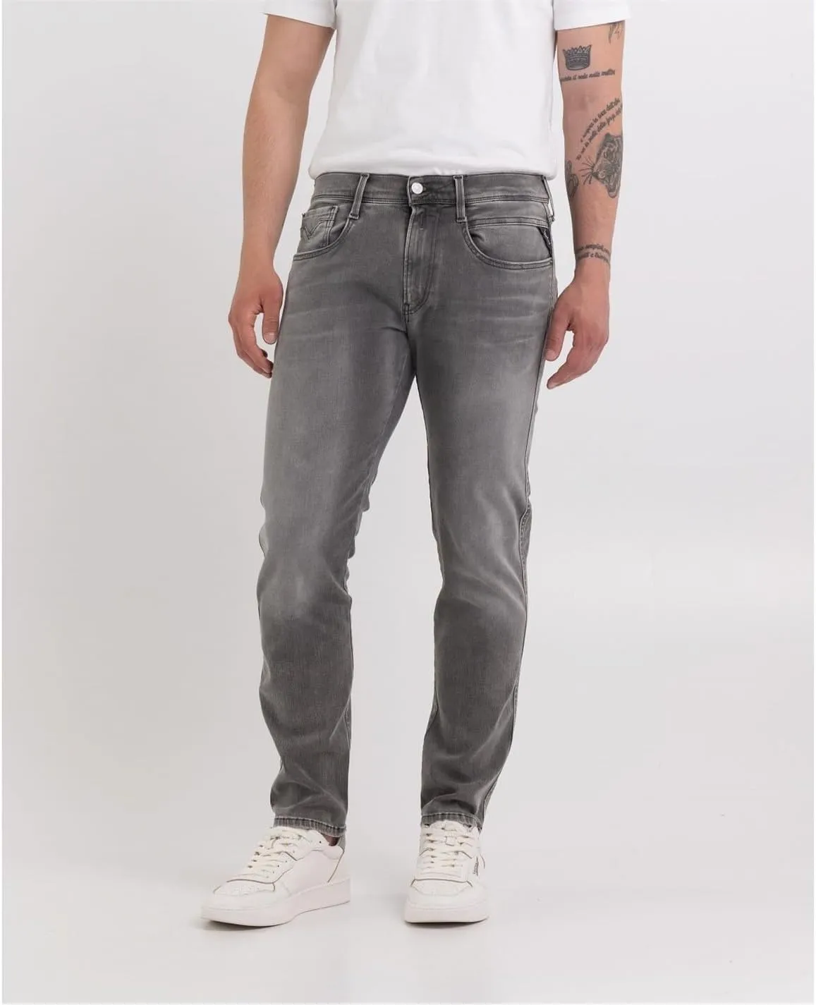Replay Men's Anbass Slim-Fit Hyperflex Jeans with Stretch