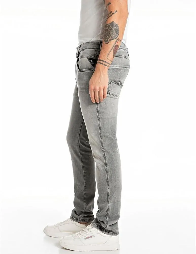 Replay Men's Anbass Slim-Fit Hyperflex Jeans with Stretch