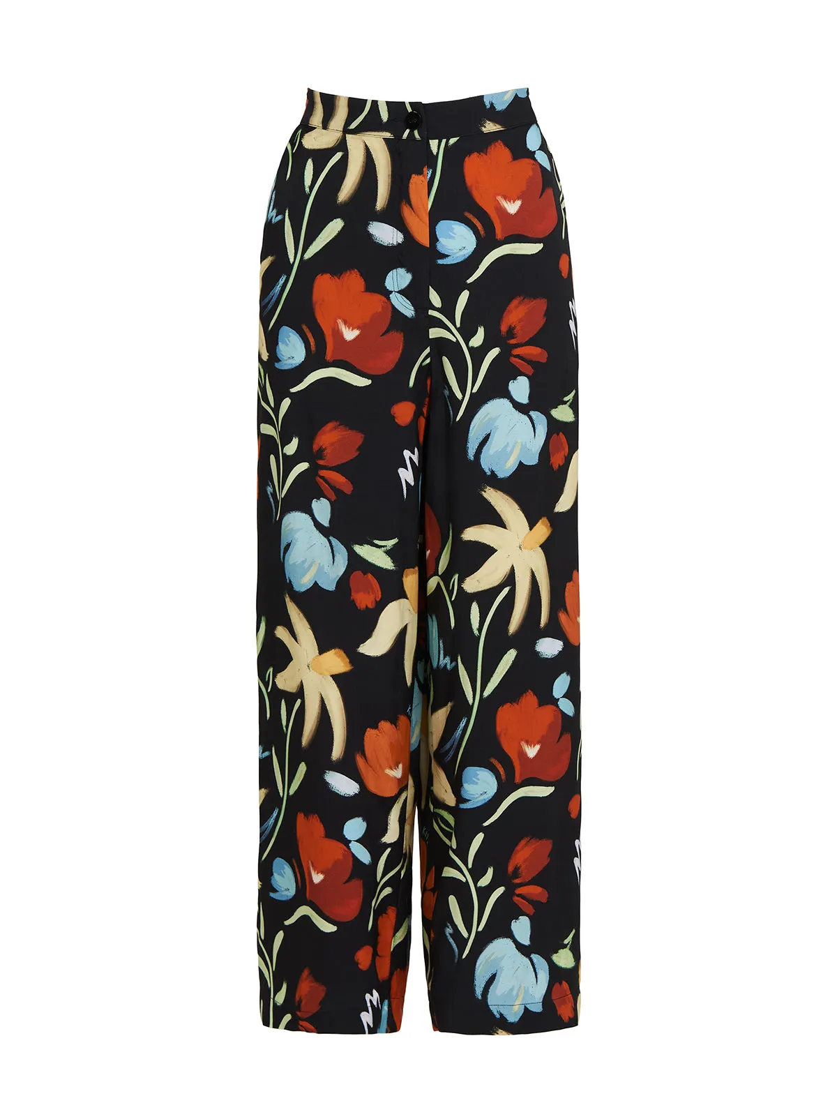 Romina Primary Floral Print Trousers