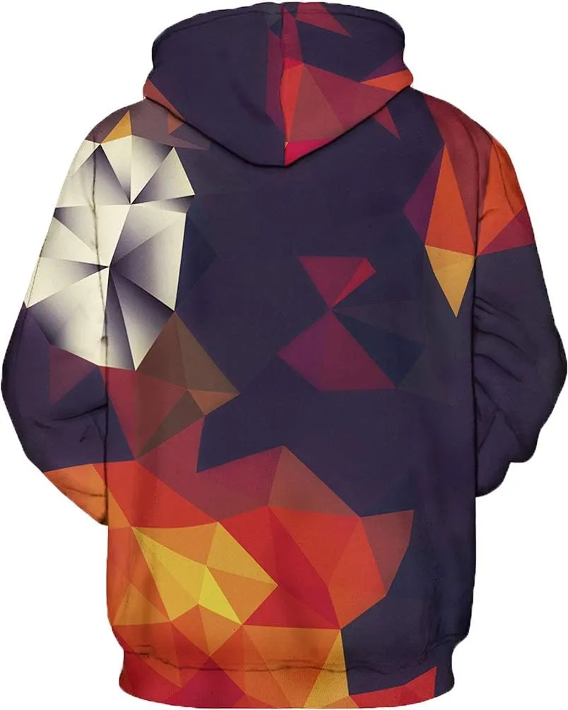 sanatty Unisex Hoodies 3D Print Galaxy Pullover Hooded Sweatshirt Hoodies with Big Pockets for Teen Men, Teen Boy, Women