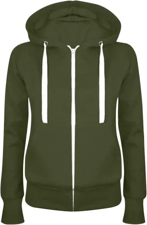 SMIDOW Women's Fall Fashion 2023 Hooded Sweatshirts Fall Teen Girl Thin Cotton Zip Up Hoodie Jacket Fall Outfits Clothes
