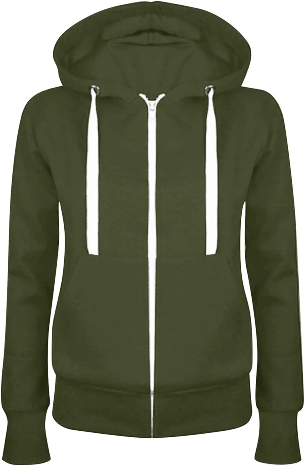 SMIDOW Women's Fall Fashion 2023 Hooded Sweatshirts Fall Teen Girl Thin Cotton Zip Up Hoodie Jacket Fall Outfits Clothes