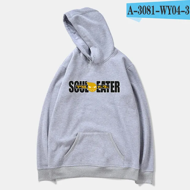 Soul Eater Hoodies Character Basic Hoodie Autumn Cotton Sweatshirt