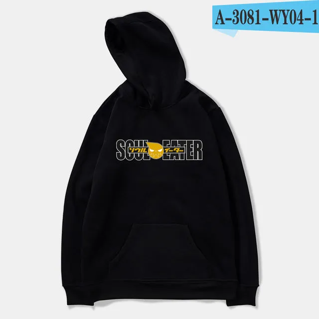 Soul Eater Hoodies Character Basic Hoodie Autumn Cotton Sweatshirt