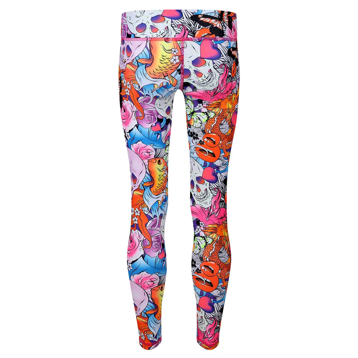 Tattoo Skulls Kids Leggings