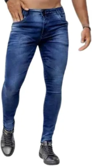 Thatrich Skinny Jeans for Men Stretch Slim Fit Moto Biker Jeans Straight Leg Denim Pants Casual Fashion Streetwear Trousers