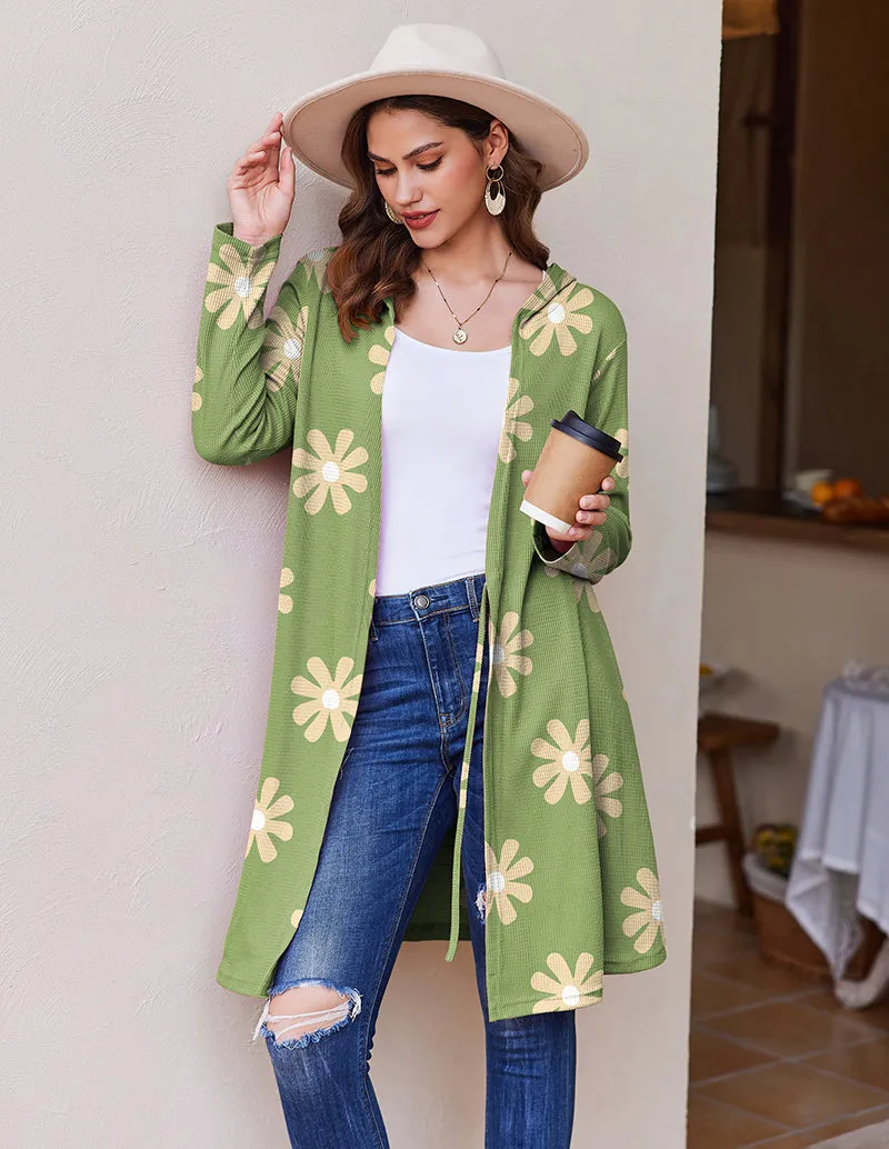 Waffle Knit Hooded Bathrobe (US Only)
