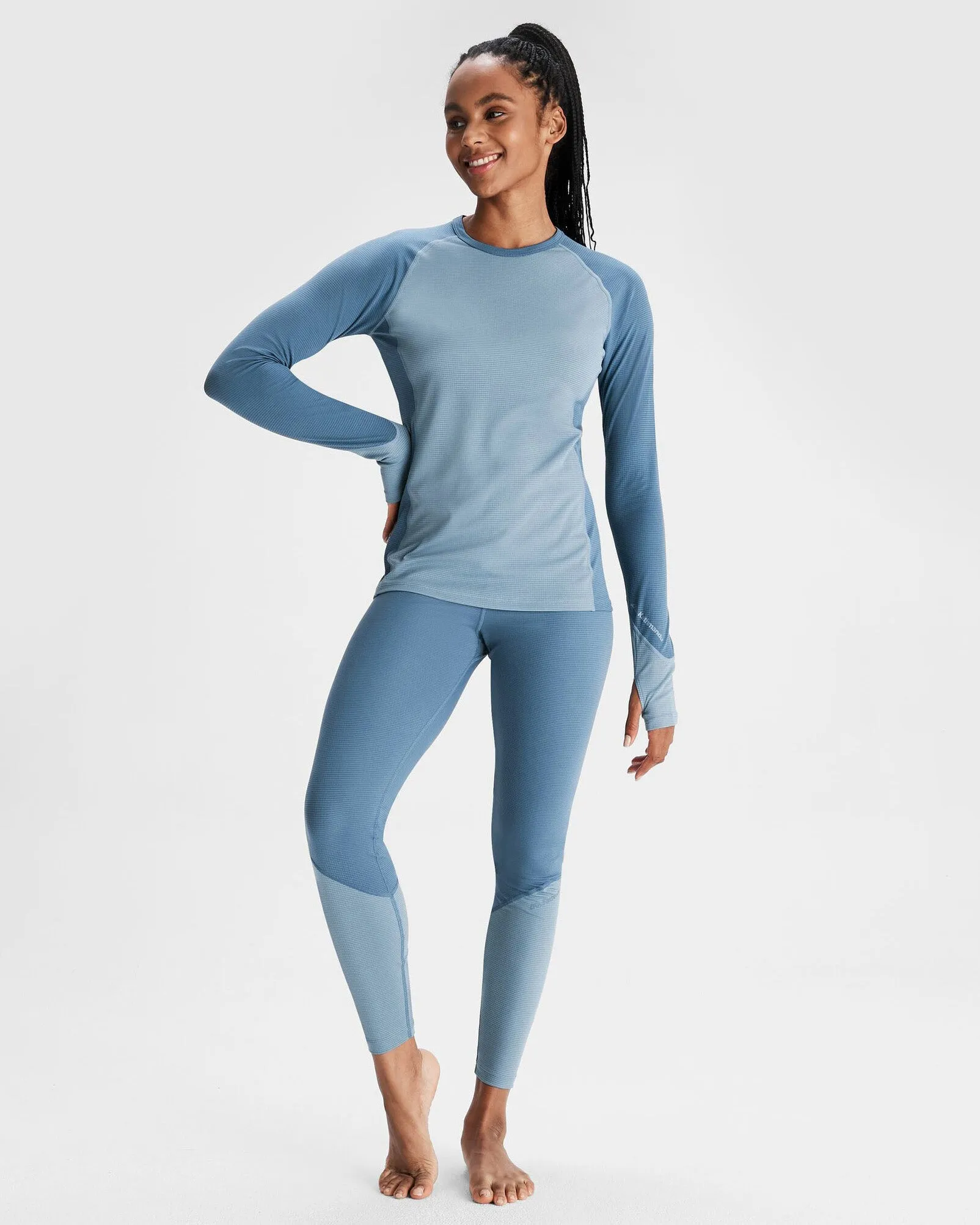 Women's KMDAction Baselayer Leggings - Moonlight/Bluehaze