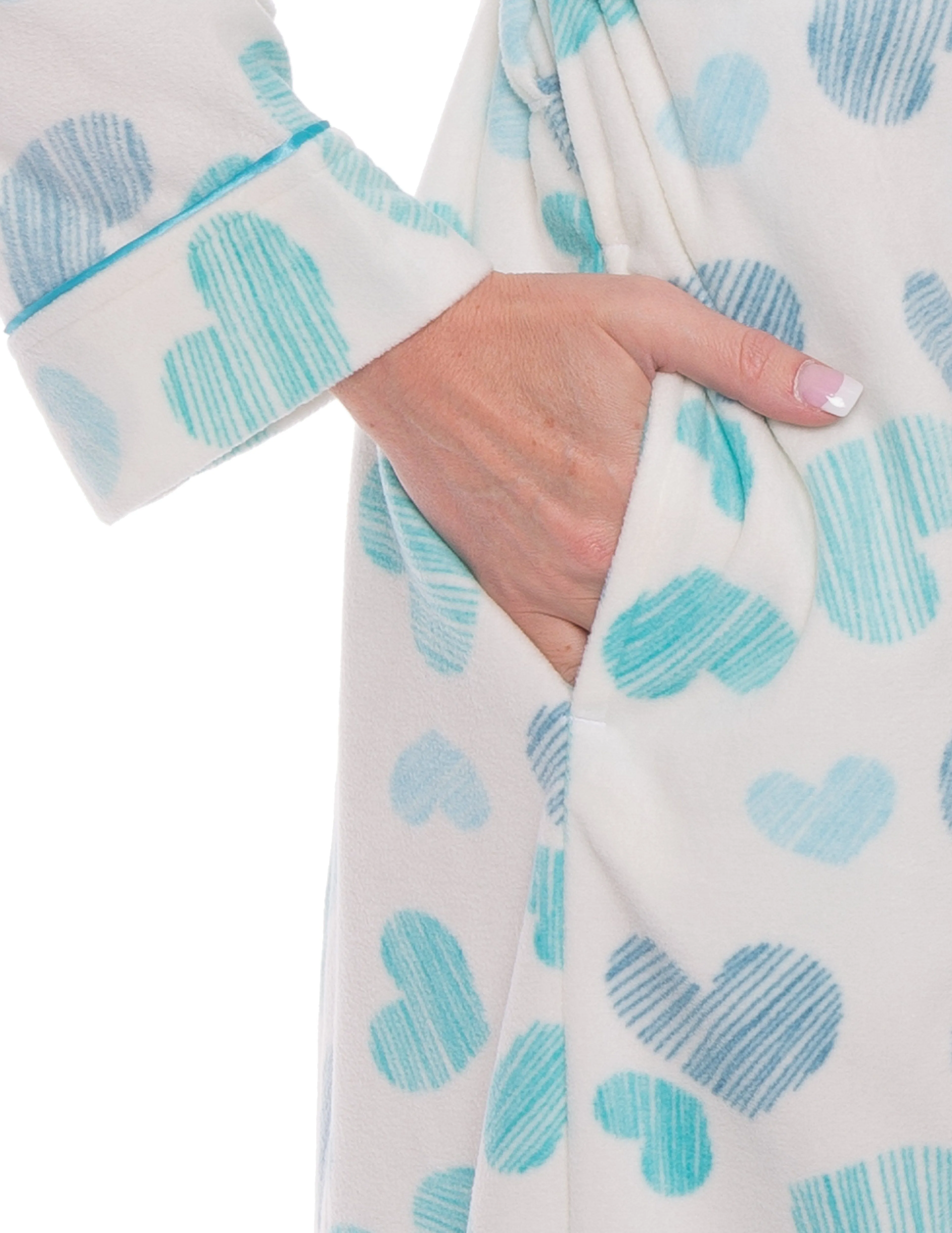 Womens Microfleece Robe