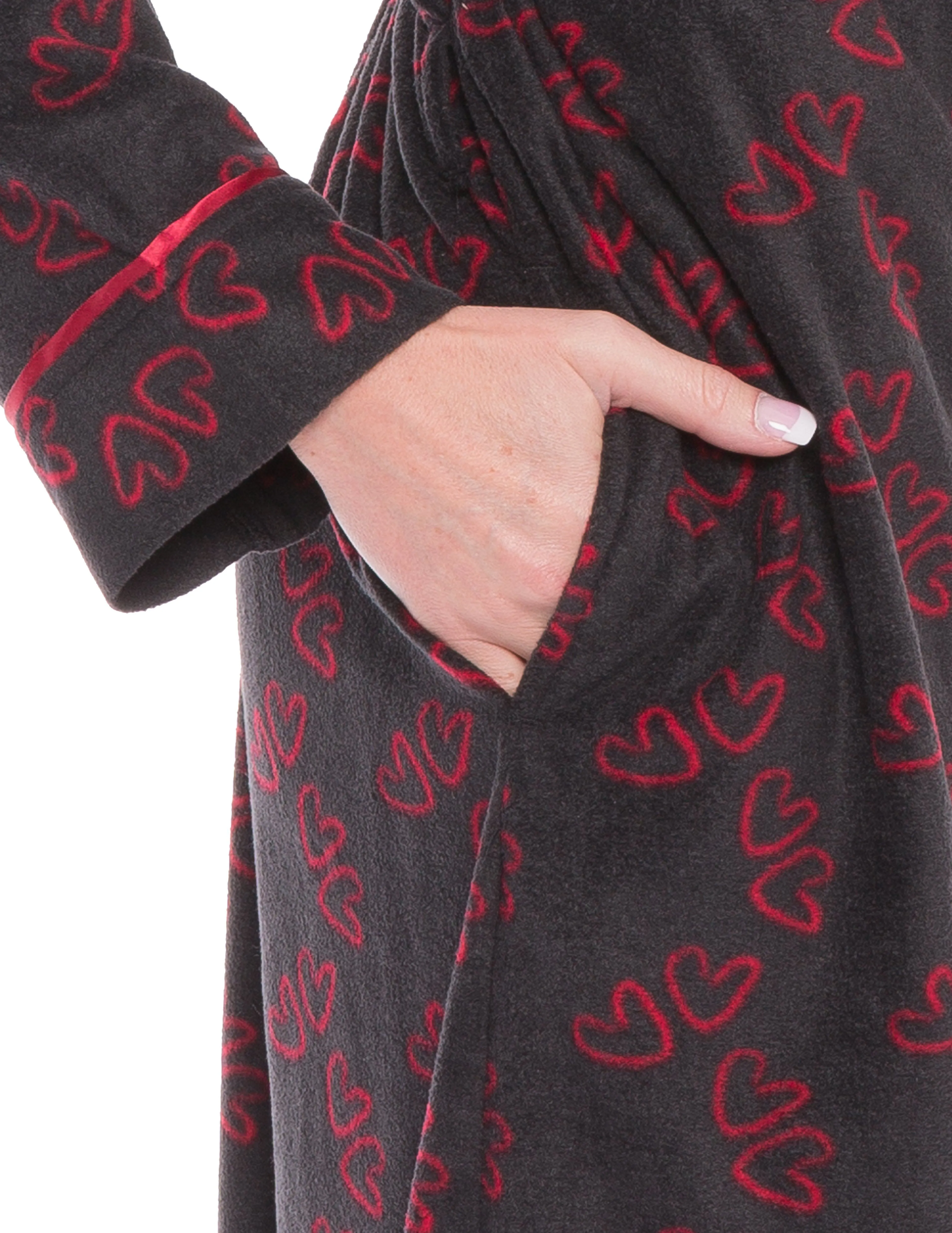 Womens Microfleece Robe